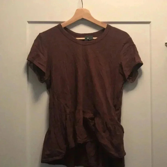 Anthropolgie Peplum  T-Shirt sz S - Picture 1 of 4